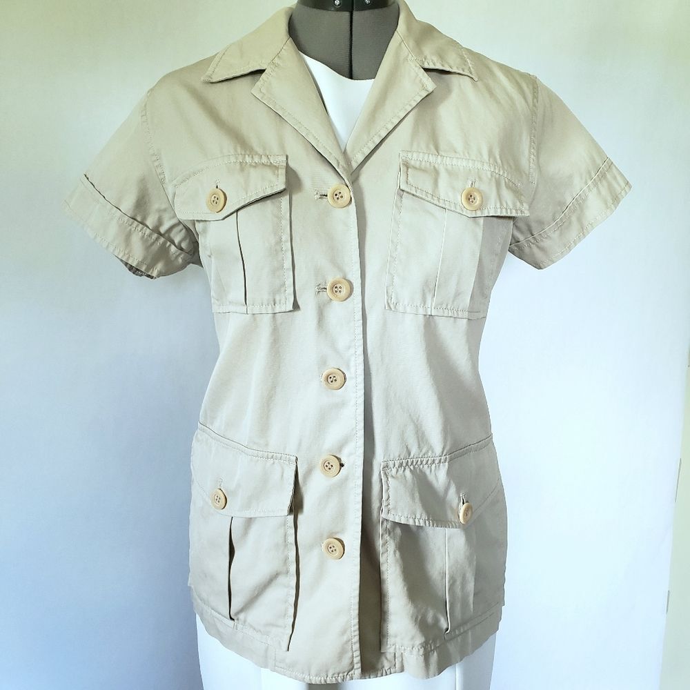 Emanuel Ungaro Liberty Safari Cargo Shirt Size S / M